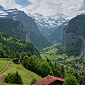 View of the Lauterbrunnen Valley from Wengen