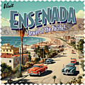 Vintage Style Ensenada, Mexico Postcard