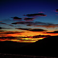 Vivid Sunset Silhouette - A Tranquil View of Nature's Palette by NorthEast Creativity