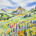 Watercolor - A Perfect Summer Morning Near Crested Butte