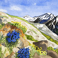 Watercolor - Climbing Mount Elbert
