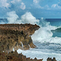 Waves Crashing on Rocky LoizaCliff