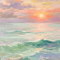 Waves Ocean Sunset