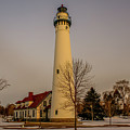 Wind Point Light from the Beach